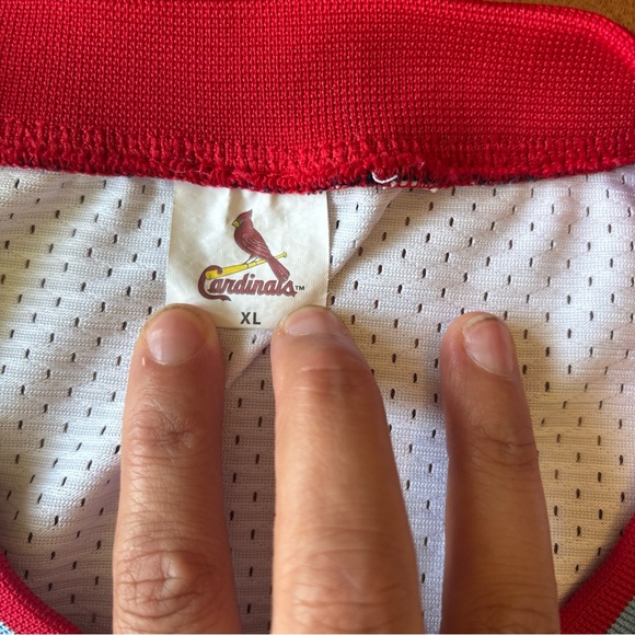 Lars Nootbar Jersey Mens Size XL St Louis Cardinals Game Give Away Nickname MLB - Picture 5 of 7